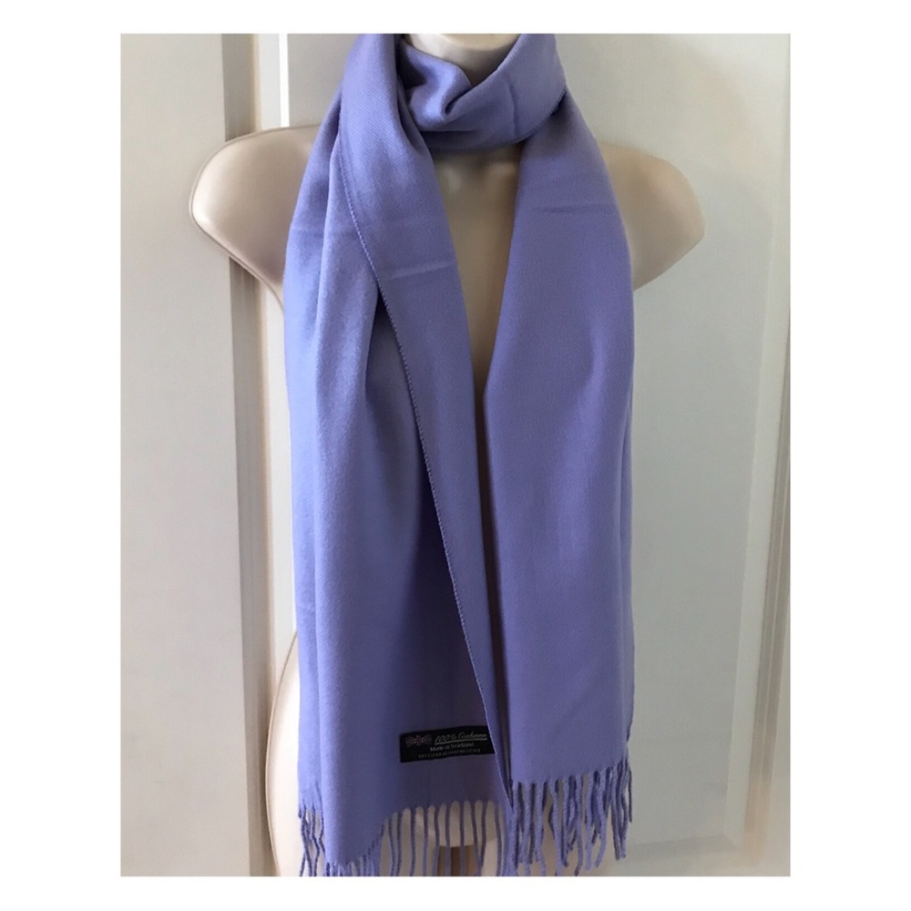 100% Cashmere Lavender Scarf, super soft